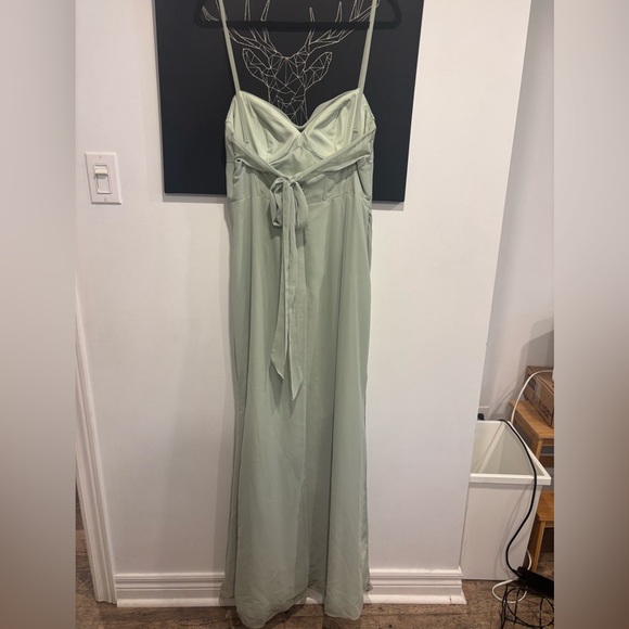 Azazie Mai Sage Green Maxi Dress - Picture 3 of 9